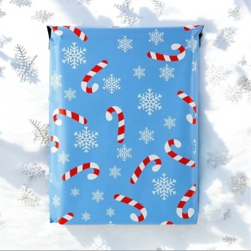 (10) 10x13 Christmas Poly Mailers